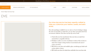 Leather Spa - Shoe Dye Service