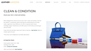 Leather Surgeons - Clean & Condition Service
