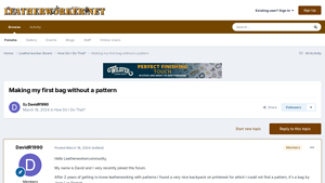 Leatherworker - Drawstring Bag