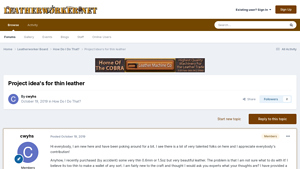 Leatherworker - Thin Leather for Soft Projects