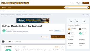 Leatherworker - Key Leather Types