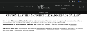 Leatherworks Inc. - Custom Motorcycle Saddlebags