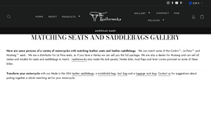 Leatherworks Inc. - Custom Leather Motorcycle Seats & Saddlebags