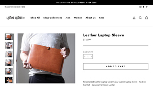 Lifetime Leather - Leather Laptop Sleeve