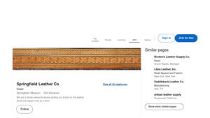 Springfield Leather Co - Leather Products