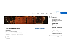 LinkedIn - Full Grain Leather Bags