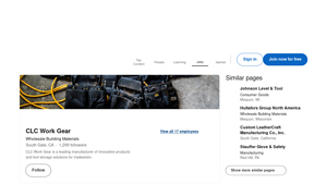 CLC Work Gear - Innovative Tool Storage Solutions