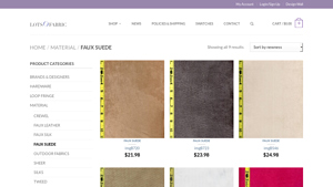 Lots of Fabric - Faux Suede Collection