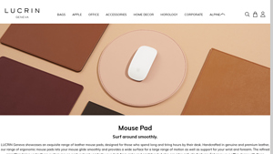 Lucrin - Luxury Leather Mouse Pad