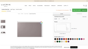 Lucrin - Custom Leather Desk Mat