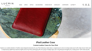 Lucrin - Classic iPad Leather Case