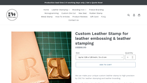 LW Leathers - Custom Leather Stamp