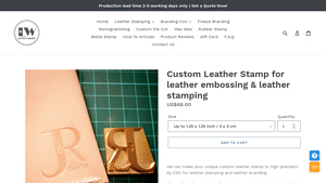 LW Leathers - Custom Leather Stamp