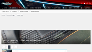 Macheforum - Luxury Custom Leather Floor Mats