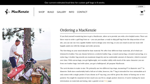 Mackenzie Golf Bags - Custom Leather & Nylon Golf Bags