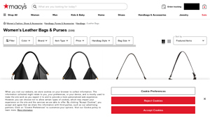 Macy's - Leather Bags