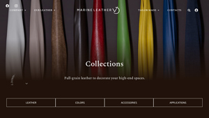 Marine Leather - Full-Grain Leather for High-End Spaces