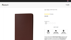 Maruse - Personalized Leather Passport Holder