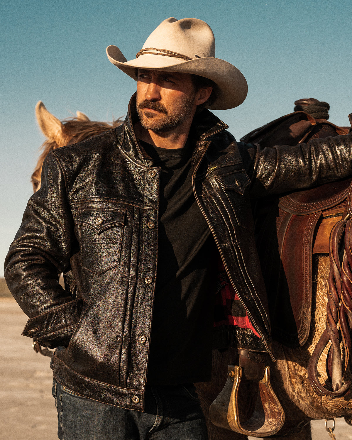 An application scenario or product detail of master supply leather jacket - Image 16