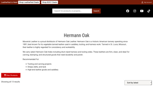 Maverick Leather Company - Hermann Oak Leather