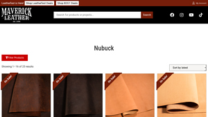 Maverick Leather Company - Nubuck Leather Products