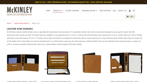 McKinley Leather - Leather Ring Binders