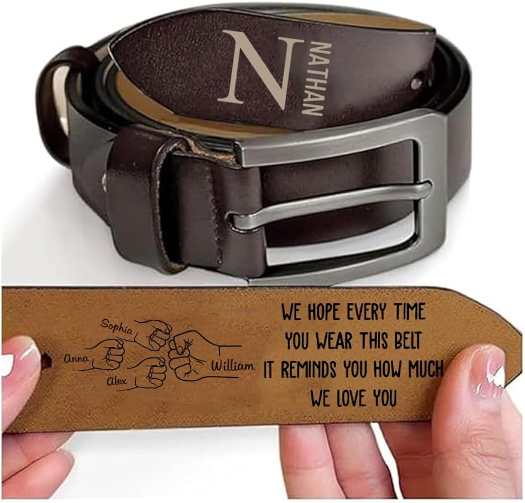An application scenario or product detail of mens custom leather belts - Image 8