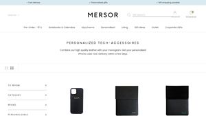 MERSOR - Personalized Leather Phone Cases & Tech Accessories