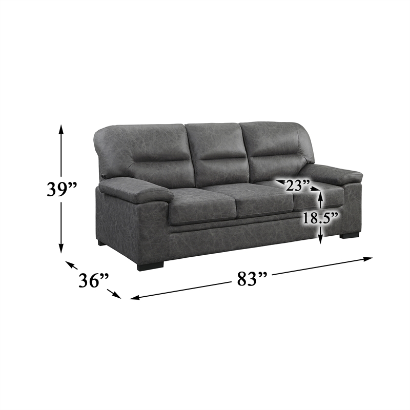 An application scenario or product detail of microfiber gray couch - Image 14
