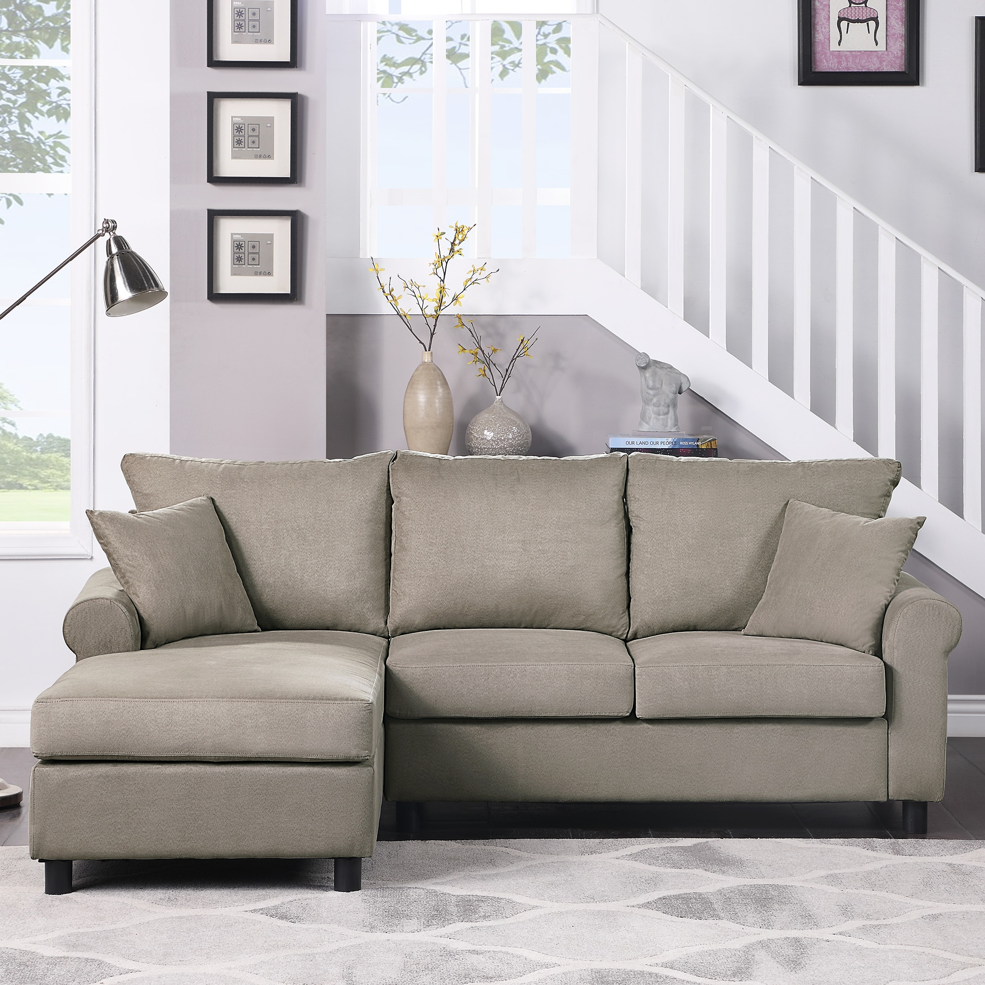 An application scenario or product detail of microfiber gray couch - Image 18