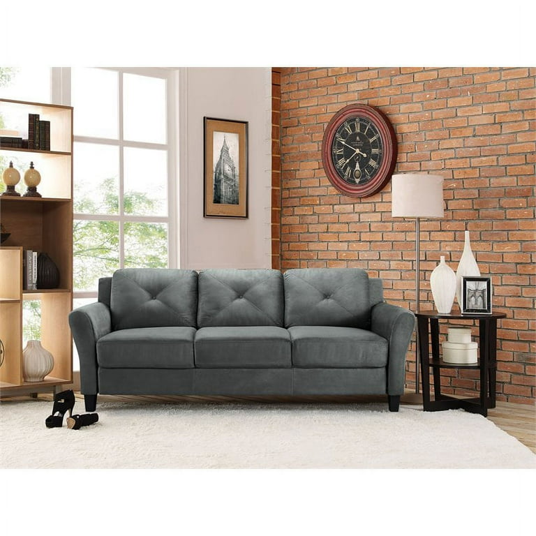 An application scenario or product detail of microfiber gray couch - Image 22