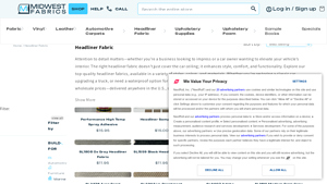 Midwest Fabrics - Headliner Fabric