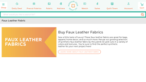 Missouri Quilt Co - Faux Leather Fabric