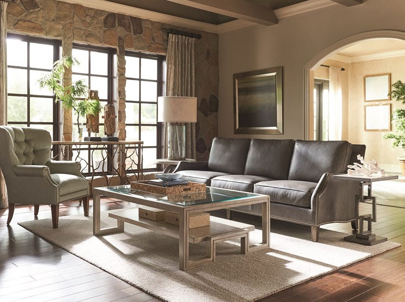 An application scenario or product detail of mixing leather and fabric couches - Image 10