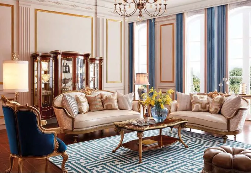 An application scenario or product detail of mixing leather and fabric furniture - Image 15