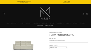 American Leather - Napa Motion Sofa