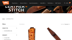 Montana Knife Company - Gator Leather Sheath