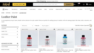 Mood Fabrics - Acrylic Leather Paints