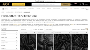 Mood Fabrics - Faux Leather by the Yard