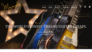 Moody Leather - Faux Gator and Leather Backed Guitar Straps