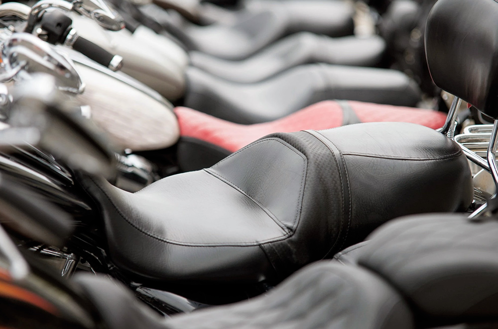 An application scenario or product detail of motorcycle seat upholstery material - Image 4