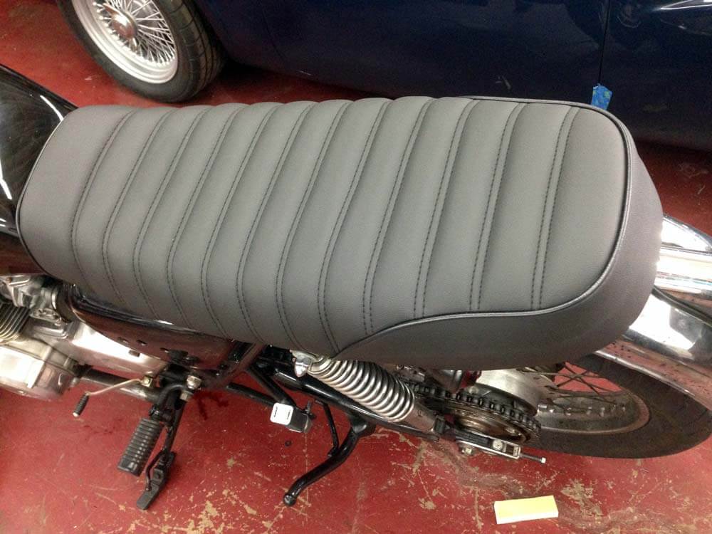 An application scenario or product detail of motorcycle seat upholstery material - Image 6