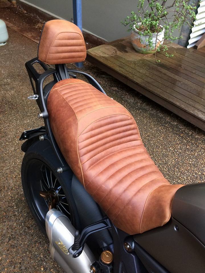 An application scenario or product detail of motorcycle seat vinyl - Image 9