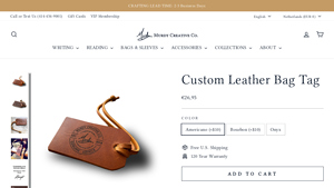 Murdy Creative - Custom Leather Bag Tags