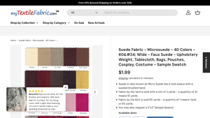 My Textile Fabric - Suede Fabric - Microsuede