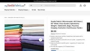 My Textile Fabric - Faux Suede 60 Wide