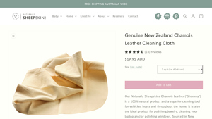 Naturally Sheepskins - Genuine Chamois Leather Cleaning Cloth