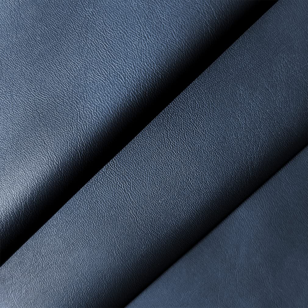 An application scenario or product detail of navy blue faux leather fabric - Image 19