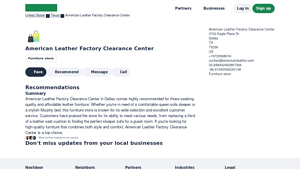 American Leather Factory - Quality Leather Furniture