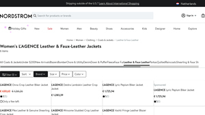 Nordstrom - Winsome Studded Crop Leather Jacket